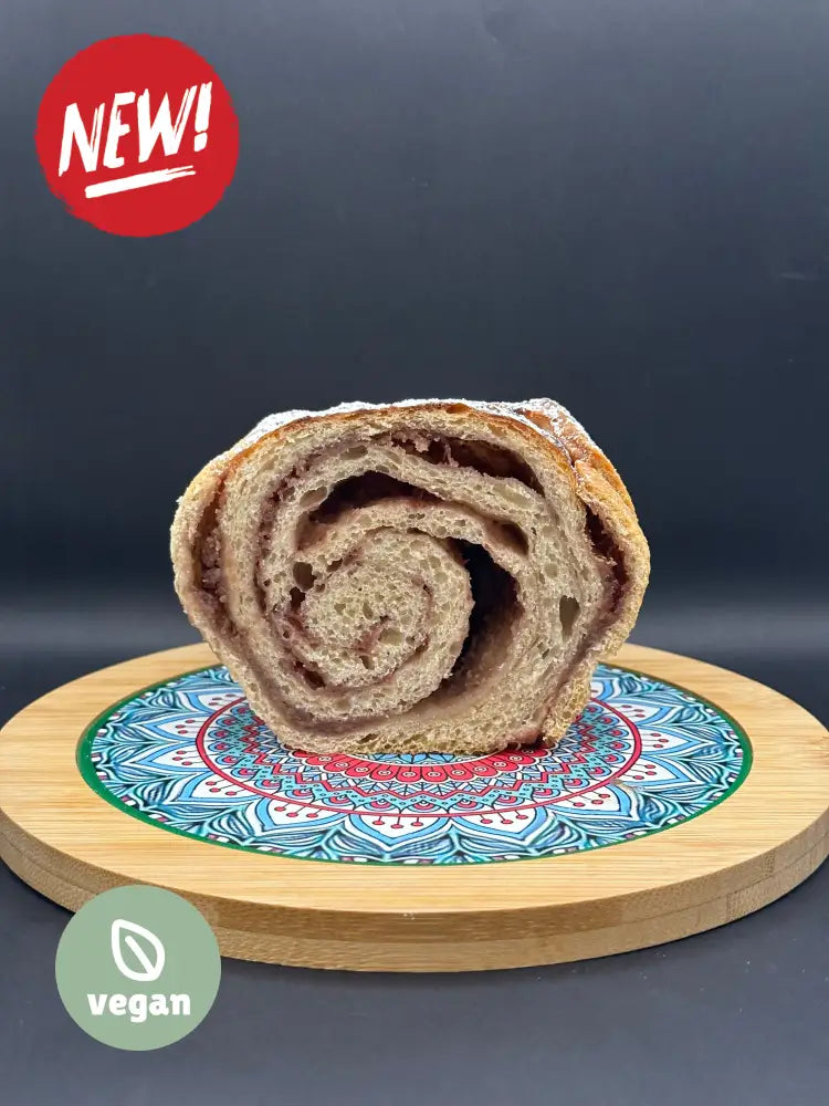 Vegan Strawberry-Almond Butter Babka Cake
